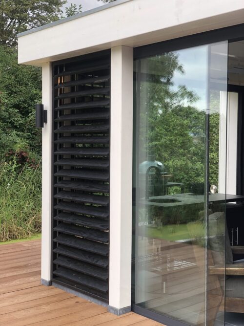 douglas steellook verstelbare shutter wandmodule 1000x2300mm bxh (zwart gespoten)