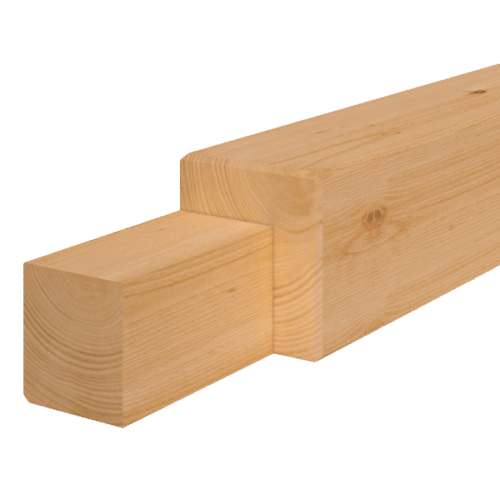 tussenstaander 145x145x2445mm, met keep 45x145mm (onbehandeld) (kopie)