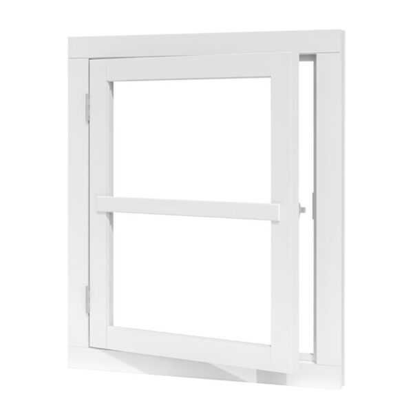 douglas vleugelraam rd enkel 642x812 +kozijn 776x946mm wit gegrond