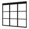 douglas steellook glaswand p 1980x2300 + stelkozijnset zwart gespoten (incl. gelaagd enkelglas) (kopie)