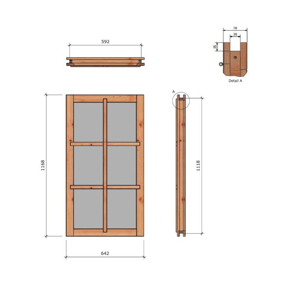 douglas vastraam kozijnmaat 642x1168 sponningmaat 592x1118mm wit gegrond
