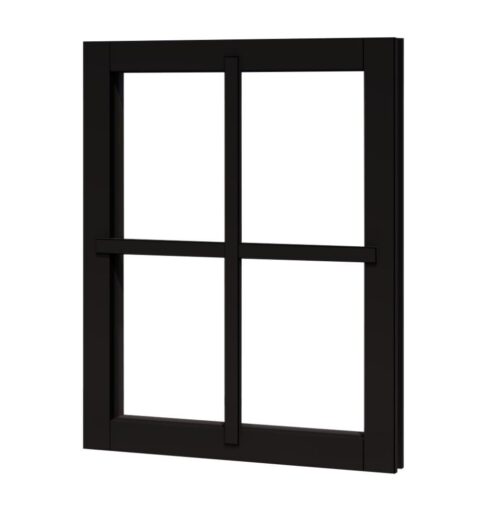 douglas vastraam kozijnmaat 642x812 sponningmaat 592x762mm zwart gespoten