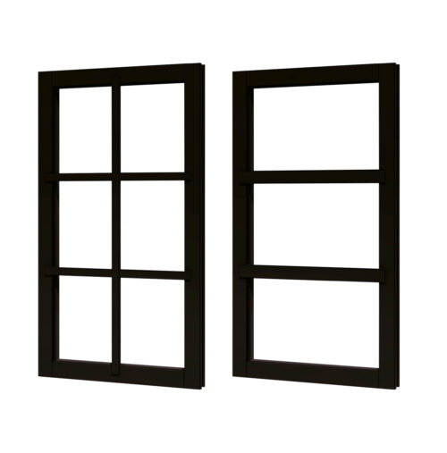 douglas vastraam kozijnmaat 642x1168 sponningmaat 592x1118mm zwart gespoten