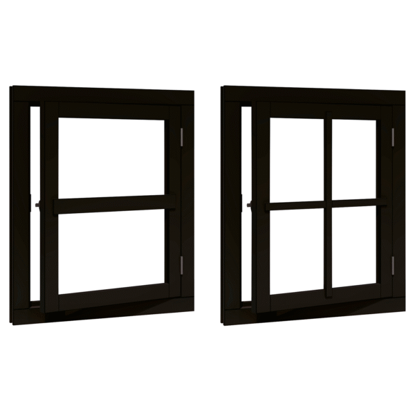 douglas vleugelraam ld enkel 642x812 +kozijn 776x946mm zwart gespoten (kopie)