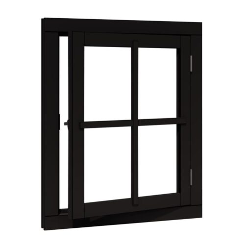 douglas vleugelraam ld enkel 642x812 +kozijn 776x946mm zwart gespoten (kopie)