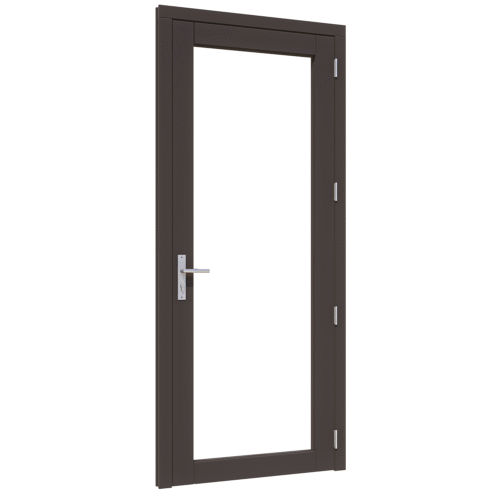 steellook deur enkel (00) (ld) 880x2274mm+kozijn 1012x2345mm zwart gespoten (gelaagd dubbelglas) (kopie)