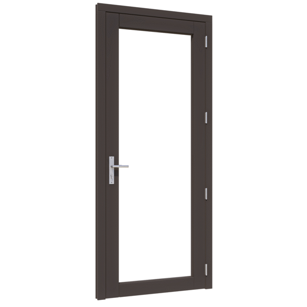 steellook deur enkel (00) (ld) 880x2274mm+kozijn 1012x2345mm zwart gespoten (gelaagd dubbelglas) (kopie)