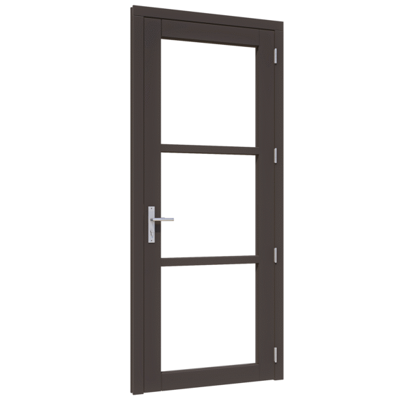 steellook deur enkel (02) (ld) 880x2274mm+kozijn 1012x2345mm zwart gespoten (gelaagd dubbelglas) (kopie)