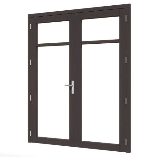 steellook deur dubbel (00) 2x880x2274mm+kozijn 1878x2345mm zwart (gelaagd dubbelglas) (kopie)