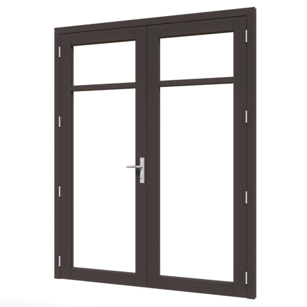 steellook deur dubbel (00) 2x880x2274mm+kozijn 1878x2345mm zwart (gelaagd dubbelglas) (kopie)