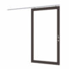 steellook schuifdeur enkel (00) (links)1x1200x2274mm zwart gespoten (gelaagd dubbelglas)
