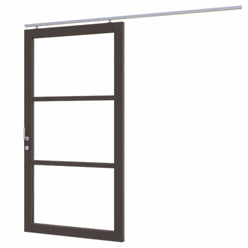 steellook schuifdeur enkel (02) (links)1x1200x2274mm zwart gespoten (gelaagd dubbelglas) (kopie)