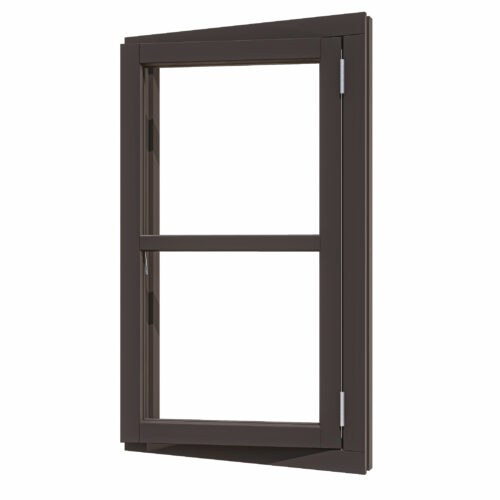 steellook vleugelraam enkel (00) (rd) 648x1175mm + kozijn 780x1307 zw gespoten (dubbelglas) (kopie) (kopie)