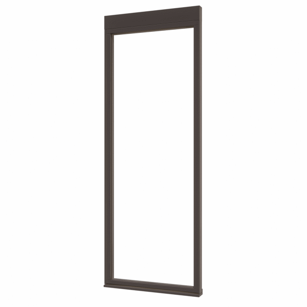 douglas steellook glaswand a 00 (845x2300) + stelkozijnset zw gespoten (gelaagd dubbelglas)