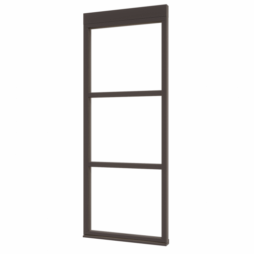 douglas steellook glaswand b 01 (891x2300) + stelkozijnset zw gespoten (gelaagd dubbelglas) (kopie)