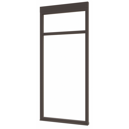 douglas steellook glaswand c 00 (1004x2300) + stelkozijnset zw gespoten (gelaagd dubbelglas) (kopie)