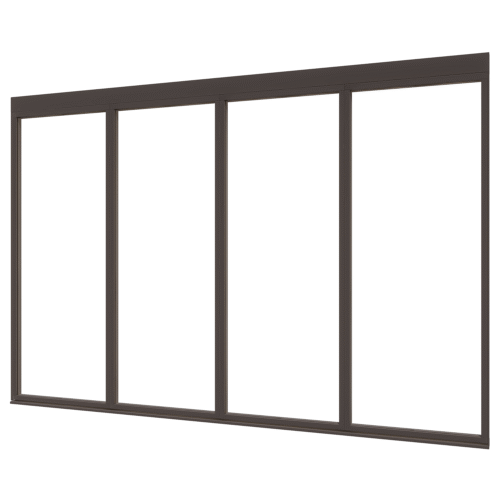 douglas steellook glaswand r 02 (2980x2300) + stelkozijnset zw gespoten (gelaagd dubbelglas) (kopie)