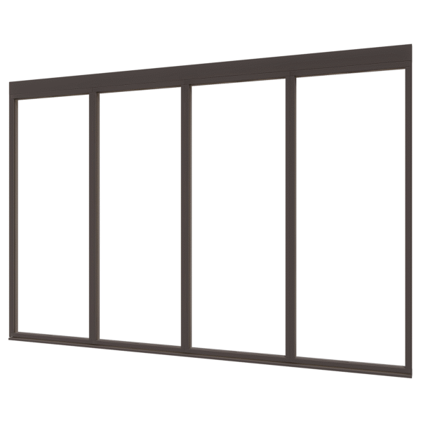 douglas steellook glaswand r 02 (2980x2300) + stelkozijnset zw gespoten (gelaagd dubbelglas) (kopie)