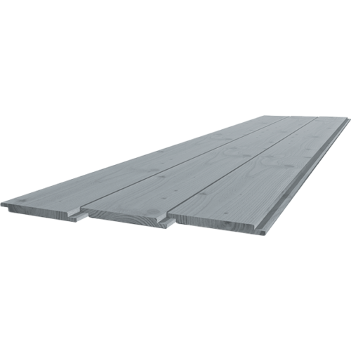 sponningplank douglas 18x190x2300mm kunstmatig gedroogd, zichtzijde fijnbezaagd, zwart