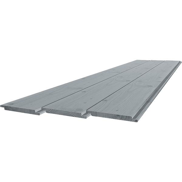 sponningplank douglas 18x190x2300mm kunstmatig gedroogd, zichtzijde fijnbezaagd, zwart