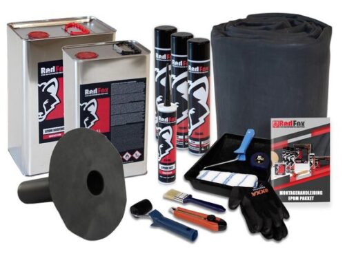 epdm compleet pakket contactlijm afmeting 2,44 x 10,00 meter met onderuitloop